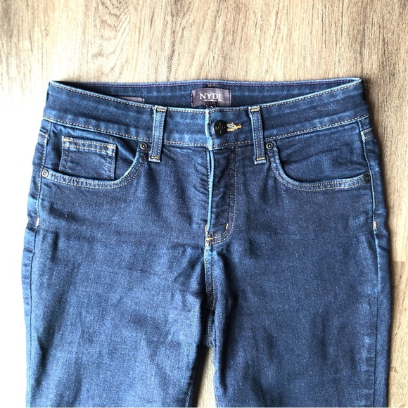 NYDJ Alina Ankle Dark Wash Jeans Size 2 Lift Tuck Technology - Picture 2 of 10